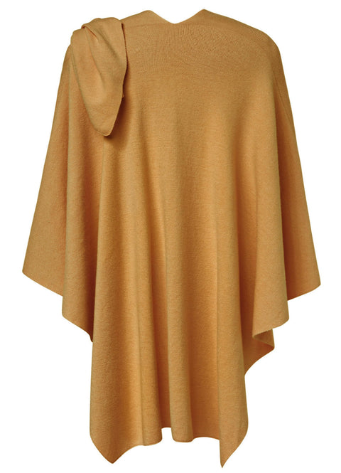 Womens Large Cross Front Poncho Sweater Knitted Shawls