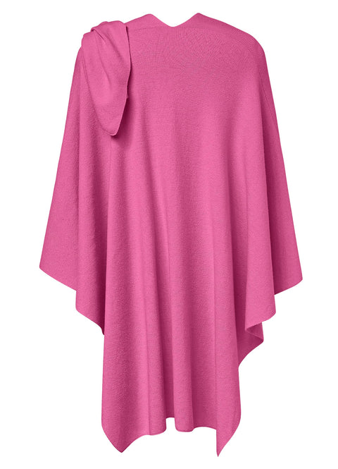 Womens Large Cross Front Poncho Sweater Knitted Shawls