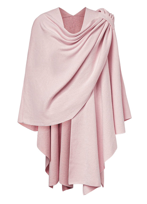 Womens Large Cross Front Poncho Sweater Knitted Shawls