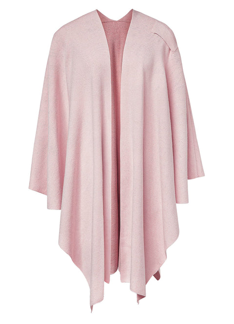 Womens Large Cross Front Poncho Sweater Knitted Shawls