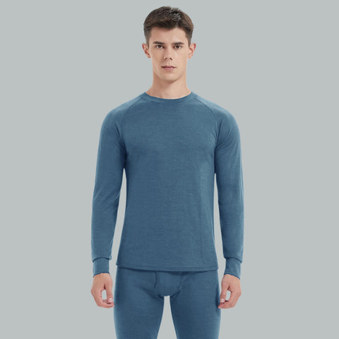 IGUANA Men's 190 Merino Wool Base Layer Set Thermal Top and Bottom