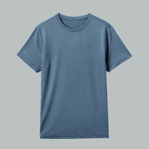 IGUANA Men's  Merino Wool Crew Neck T-shirt, Lightweight Short Sleeve Base Layer