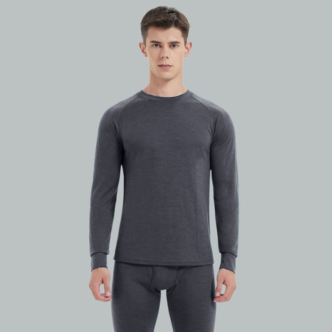 IGUANA Men's 190 Merino Wool Base Layer Set Thermal Top and Bottom
