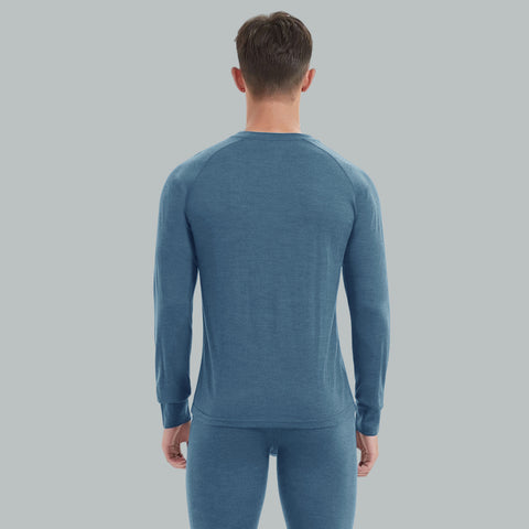 IGUANA Men's 190 Merino Wool Base Layer Set Thermal Top and Bottom