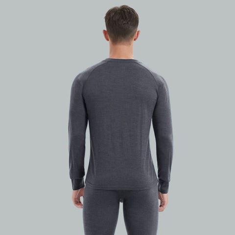 IGUANA Men's 190 Merino Wool Base Layer Set Thermal Top and Bottom