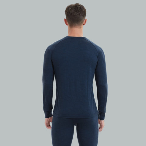 IGUANA Men's 190 Merino Wool Base Layer Set Thermal Top and Bottom