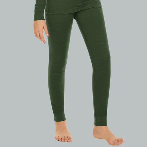 IGUANA Kid's Unisex 190 Merino Wool Base Layer Pants Thermal Leggings