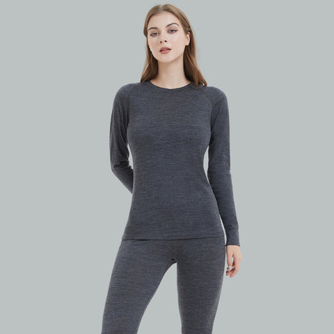IGUANA Women's 190 Merino Wool Base Layer Set Thermal Top and Bottom