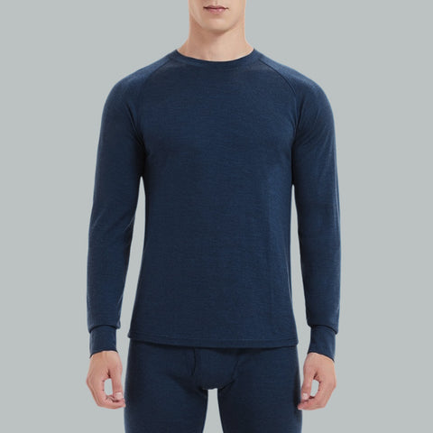 IGUANA Men's 190 Merino Wool Base Layer Top Long Sleeve Crew Thermal Top
