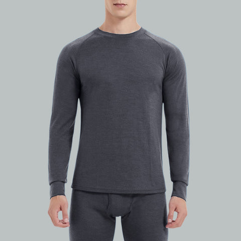 IGUANA Men's 190 Merino Wool Base Layer Top Long Sleeve Crew Thermal Top