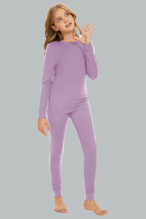 IGUANA Kid's Unisex 190 Merino Wool Base Layer Set Thermal Top and Bottom