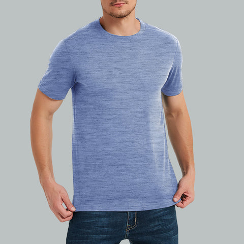 IGUANA Men's  Merino Wool Crew Neck T-shirt, Lightweight Short Sleeve Base Layer