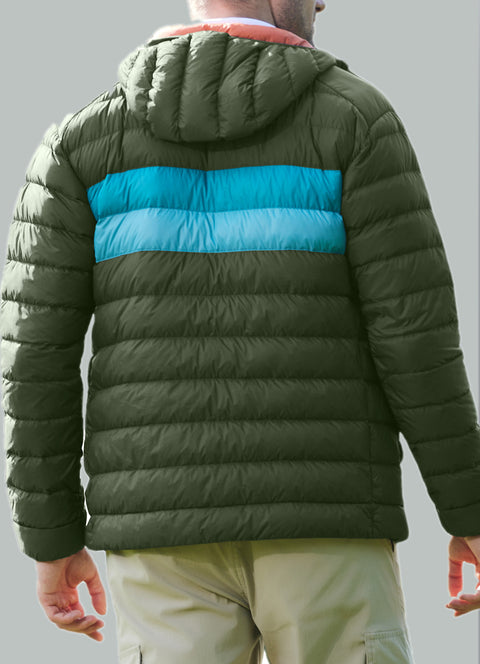 IGUANA Men's Lightweight Hooded Down Jacket