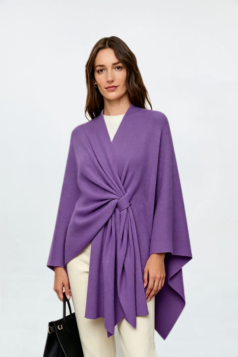 Women's Elegant Shawl Wraps Soft Open Front Poncho