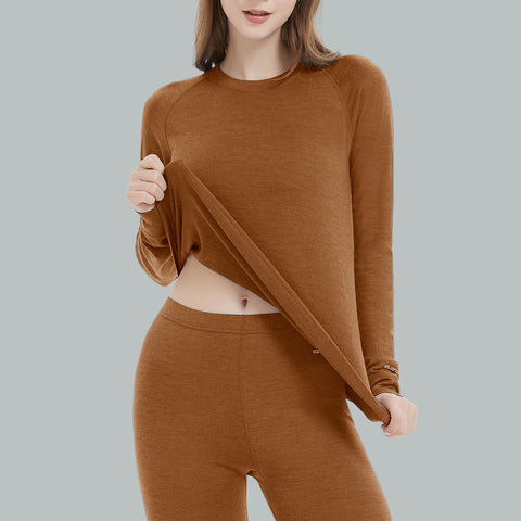 IGUANA Women's 190 Merino Wool Base Layer Shirt Long Sleeve Crew Thermal Top