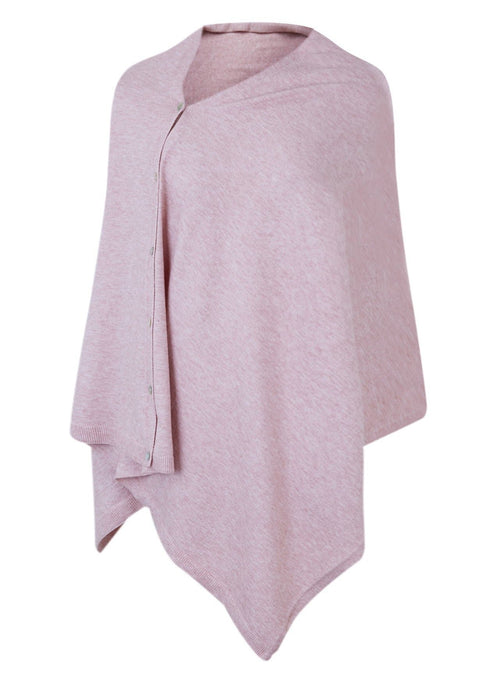Women One Piece Shawls with Button Closure