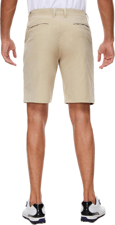 Men's Golf Shorts Stretch Casual Dress 10 Inch Inseam Lightweight Quick Dry Waterproof Hiking Shorts with Pockets