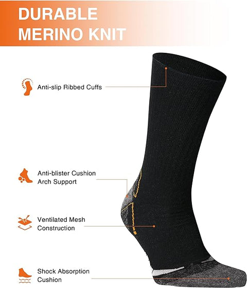 IGUANA Unisex Merino Wool Socks 2 PACK