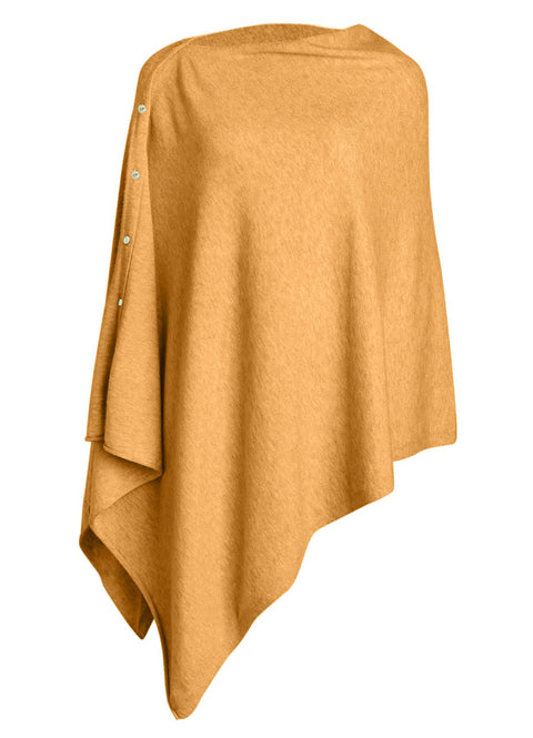 Women One Piece Shawls with Button Closure