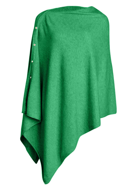 Women One Piece Shawls with Button Closure