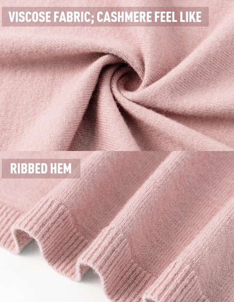 Women One Piece Shawls with Button Closure