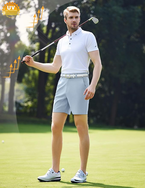 Men's Golf Dress Shorts 7 Inch with Pockets