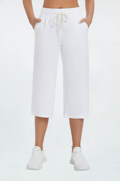 Women's Gaucho Capris Wide Leg  Pants