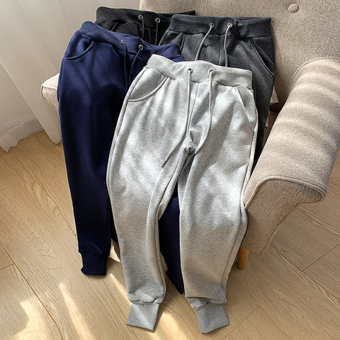 Fleece Stretch Sweatpants with Pockets for Women