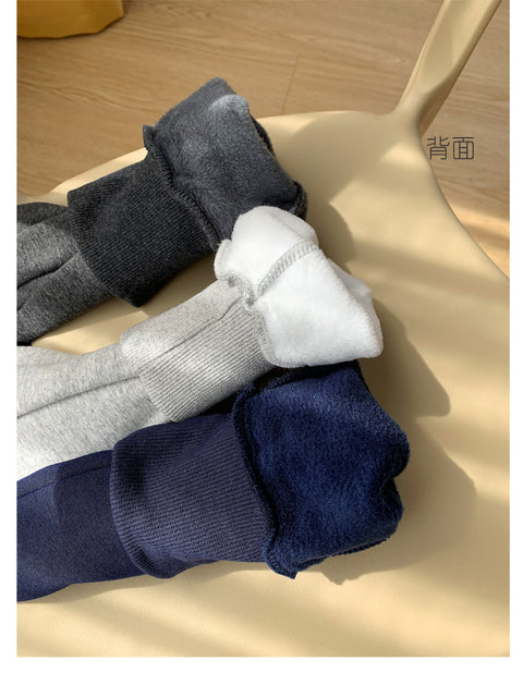 Fleece Stretch Sweatpants with Pockets for Women