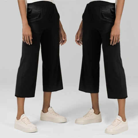 Women's Gaucho Capris Wide Leg  Pants