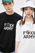 IGUANA FOXX ARMY Couple Cotton T-shirt