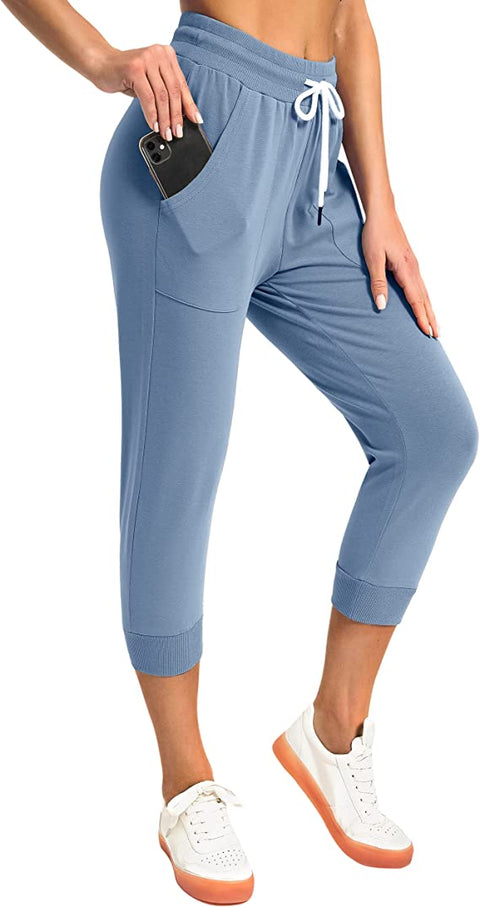 Women Cotton Joggers with Large Pockets