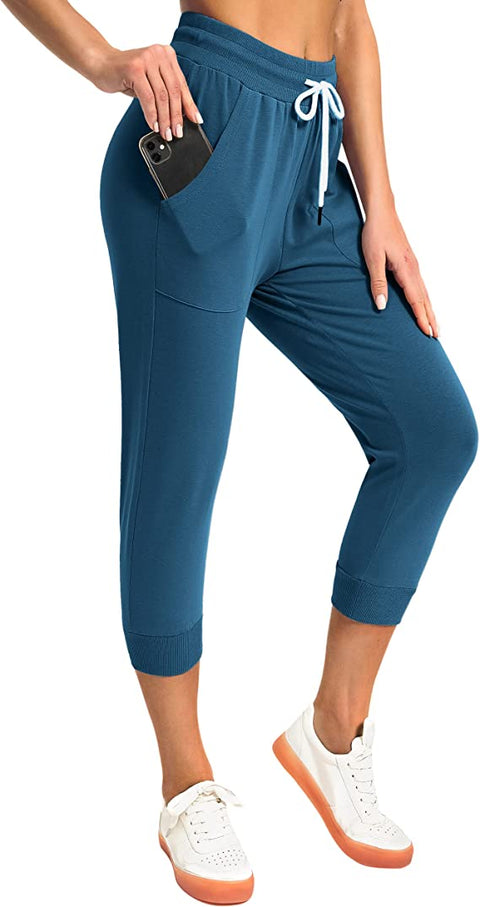 Women Cotton Joggers with Large Pockets