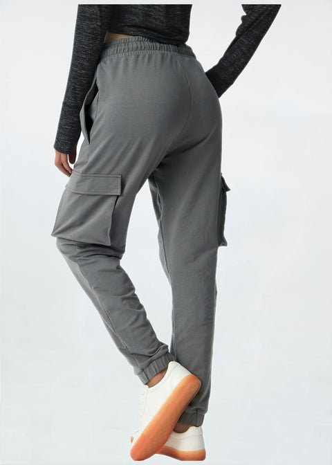 Womens Cargo Pants Sweatpants Tapered Hiking Pants with Pockets