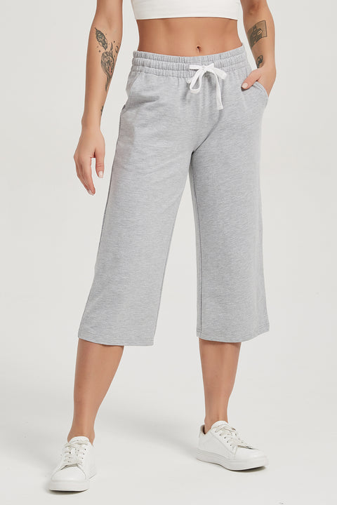 Women's Gaucho Capris Wide Leg  Pants